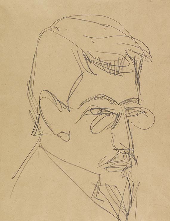 Ernst Ludwig Kirchner - Bleistiftzeichnung